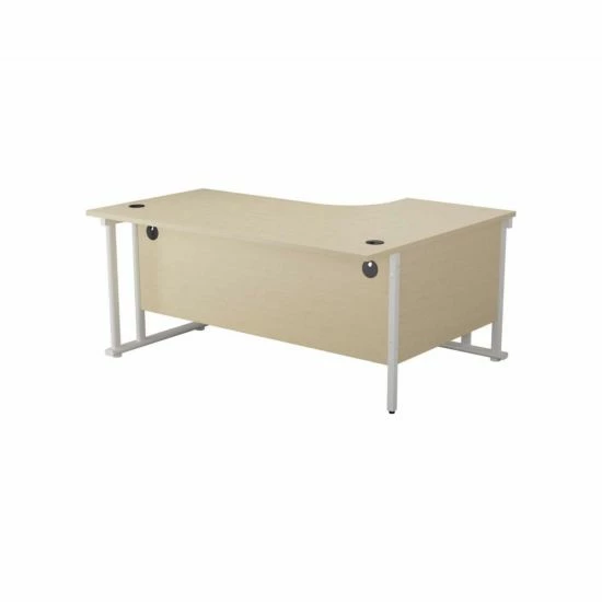 TC Office Start White Cantilever Frame Left Hand Crescent Desk 1800x1200mm 12 TC Office Start White Cantilever Frame Left Hand Crescent Desk 1800x1200mm - Image 10