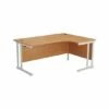 TC Office Start White Cantilever Frame Right Hand Crescent Desk 1800x1200mm 2 TC Office Start White Cantilever Frame Right Hand Crescent Desk 1800x1200mm -office furniture shop 1096070140