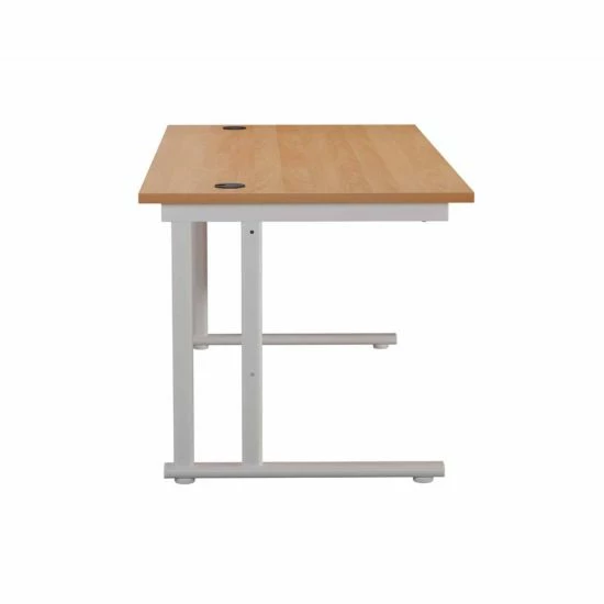 TC Office Start White Cantilever Frame Desk 1200x800mm 7 TC Office Start White Cantilever Frame Desk 1200x800mm - Image 5