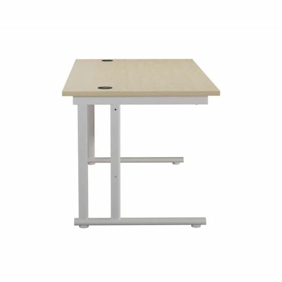 TC Office Start White Cantilever Frame Desk 1200x800mm 11 TC Office Start White Cantilever Frame Desk 1200x800mm - Image 9