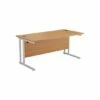 TC Office Start White Cantilever Frame Desk 1400x800mm 2 TC Office Start White Cantilever Frame Desk 1400x800mm -office furniture shop 1096070146