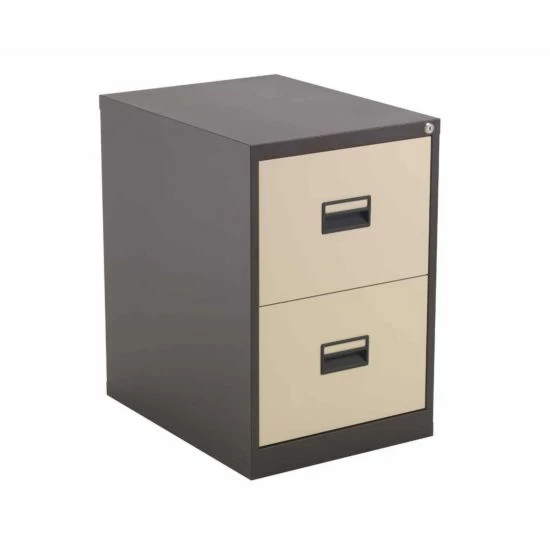TC Office Talos Steel Deluxe 2 Drawer Filing Cabinet 5 TC Office Talos Steel Deluxe 2 Drawer Filing Cabinet - Image 3