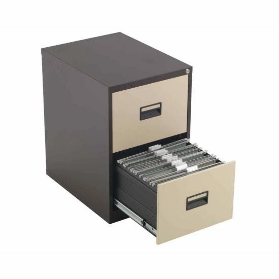 TC Office Talos Steel Deluxe 2 Drawer Filing Cabinet 6 TC Office Talos Steel Deluxe 2 Drawer Filing Cabinet - Image 4