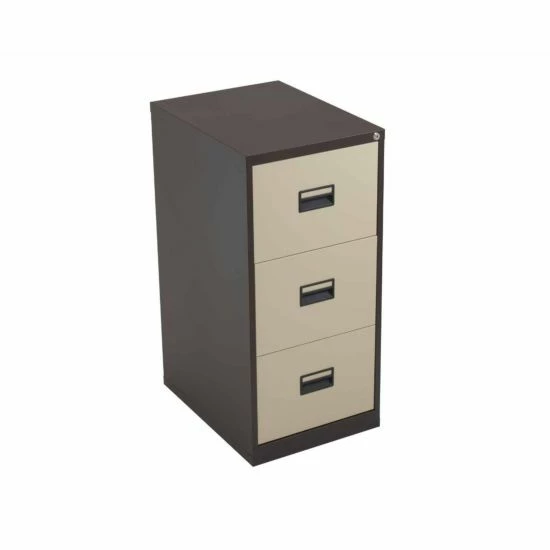 TC Office Talos Steel Deluxe 3 Drawer Filing Cabinet 5 TC Office Talos Steel Deluxe 3 Drawer Filing Cabinet - Image 3
