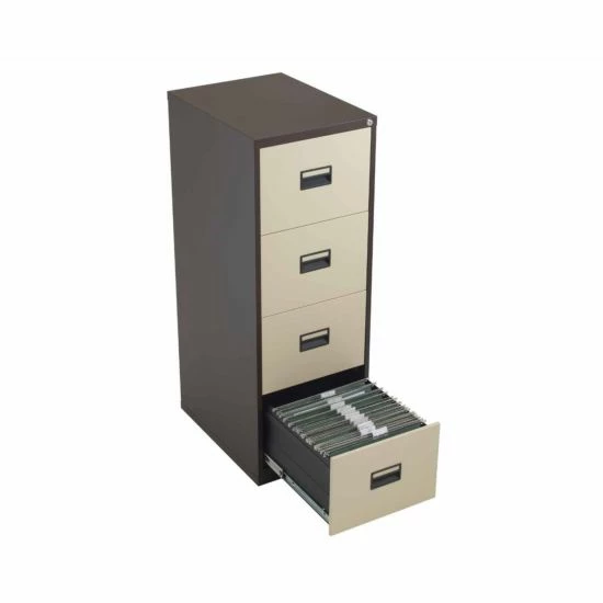 TC Office Talos Steel Deluxe 4 Drawer Filing Cabinet 7 TC Office Talos Steel Deluxe 4 Drawer Filing Cabinet - Image 5