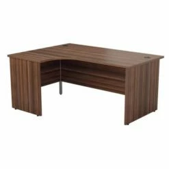 TC Office Left Hand Crescent Desk With Panel End Legs 1600 X 1200mm -office furniture shop 1096070212