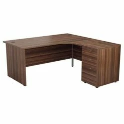 TC Office Right Hand Crescent Desk With Panel End Legs And Pedestal 1600 X 1200mm 15 TC Office Right Hand Crescent Desk With Panel End Legs And Pedestal 1600 X 1200mm -office furniture shop 1096070235