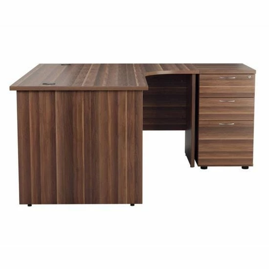 TC Office Right Hand Crescent Desk With Panel End Legs And Pedestal 1600 X 1200mm 7 TC Office Right Hand Crescent Desk With Panel End Legs And Pedestal 1600 X 1200mm - Image 5