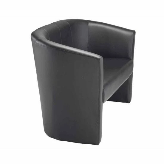 TC Office Tub 2 Seater Leather Look Reception Sofa 4 TC Office Tub 2 Seater Leather Look Reception Sofa - Image 2