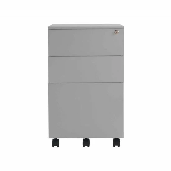 TC Office Talos Steel 3 Drawer Mobile Pedestal With Filing Drawer 8 TC Office Talos Steel 3 Drawer Mobile Pedestal With Filing Drawer - Image 6