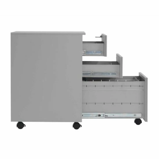 TC Office Talos Steel 3 Drawer Mobile Pedestal With Filing Drawer 10 TC Office Talos Steel 3 Drawer Mobile Pedestal With Filing Drawer - Image 8