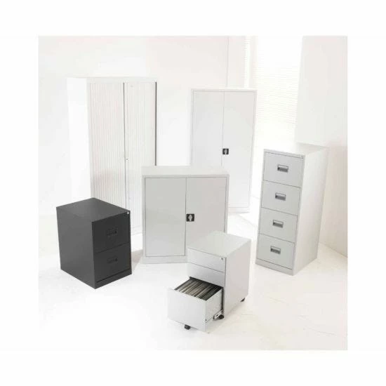 TC Office Talos Steel 3 Drawer Mobile Pedestal With Filing Drawer 6 TC Office Talos Steel 3 Drawer Mobile Pedestal With Filing Drawer - Image 4