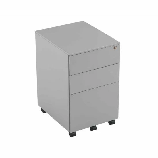TC Office Talos Steel 3 Drawer Mobile Pedestal With Filing Drawer 4 TC Office Talos Steel 3 Drawer Mobile Pedestal With Filing Drawer - Image 2