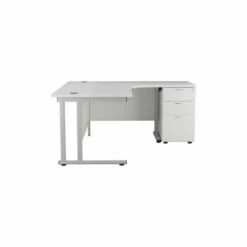 TC Office Start Silver Cantilever Frame Right Hand Crescent Desk With High Pedestal 1800x1200mm 21 TC Office Start Silver Cantilever Frame Right Hand Crescent Desk With High Pedestal 1800x1200mm -office furniture shop 1096070450 1