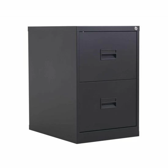 TC Office Talos Steel Deluxe 2 Drawer Filing Cabinet 4 TC Office Talos Steel Deluxe 2 Drawer Filing Cabinet - Image 2