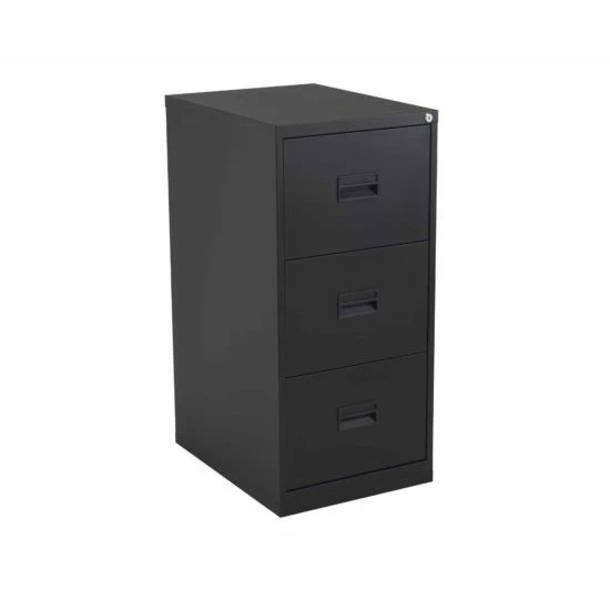 TC Office Talos Steel Deluxe 3 Drawer Filing Cabinet 3 TC Office Talos Steel Deluxe 3 Drawer Filing Cabinet