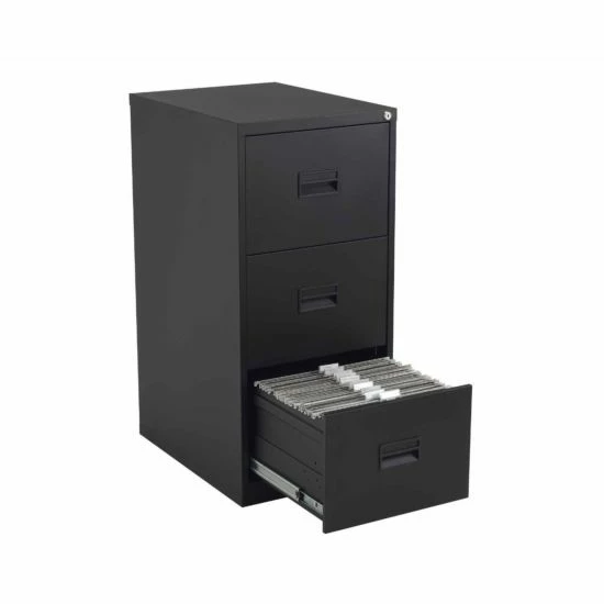 TC Office Talos Steel Deluxe 3 Drawer Filing Cabinet 9 TC Office Talos Steel Deluxe 3 Drawer Filing Cabinet - Image 7