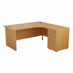 TC Office Right Hand Crescent Desk With Panel End Legs And Pedestal 1600 X 1200mm 14 TC Office Right Hand Crescent Desk With Panel End Legs And Pedestal 1600 X 1200mm -office furniture shop 1096070495 2