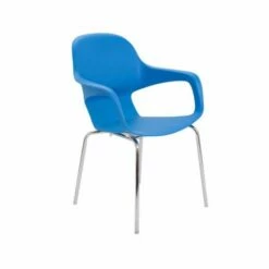 TC Office Ariel 2 Chrome Round Leg Stackable Chair