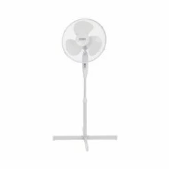 Status 16 Inch White Standing Fan With 3 Speed Settings