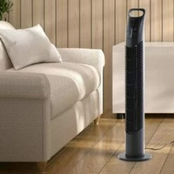 78.5cm Oscillation Tower Fan In Black -office furniture shop 1223060008 1