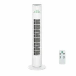 30 Inch LED Tower Fan In White
