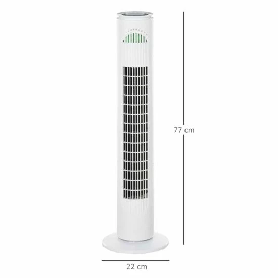 30 Inch LED Tower Fan In White 4 30 Inch LED Tower Fan In White - Image 2