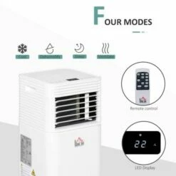 9000 BTU Portable Air Conditioner In White 13 9000 BTU Portable Air Conditioner In White -office furniture shop 1223070012 3