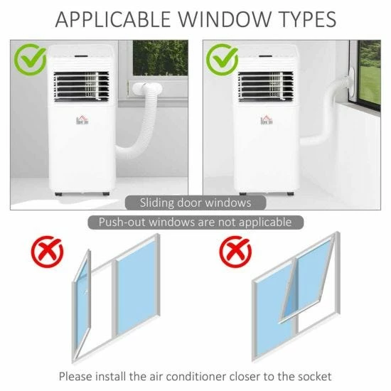 9000 BTU Portable Air Conditioner In White 6 9000 BTU Portable Air Conditioner In White - Image 4