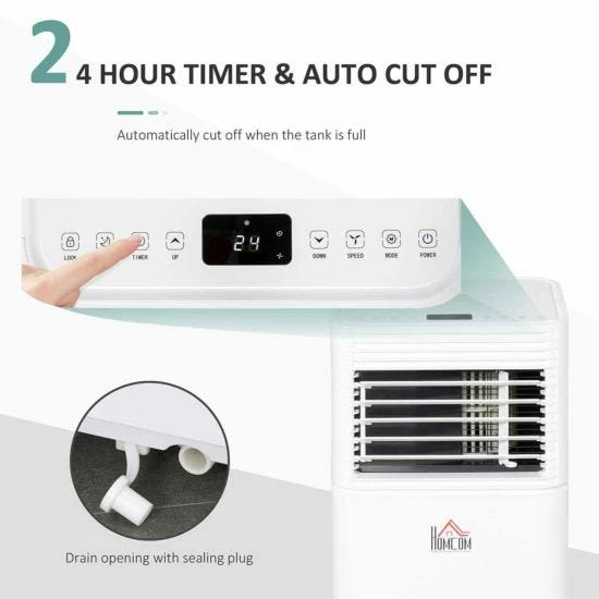 9000 BTU Portable Air Conditioner In White 8 9000 BTU Portable Air Conditioner In White - Image 6