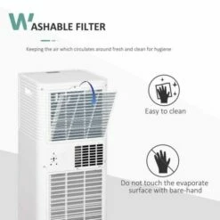 9000 BTU Portable Air Conditioner In White 17 9000 BTU Portable Air Conditioner In White -office furniture shop 1223070012 8