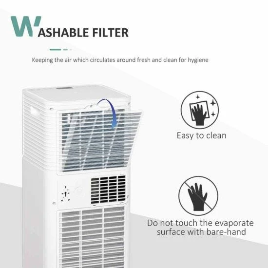 9000 BTU Portable Air Conditioner In White 9 9000 BTU Portable Air Conditioner In White - Image 7