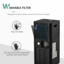 5000 BTU Portable Air Conditioner In Black -office furniture shop 1223070014 8