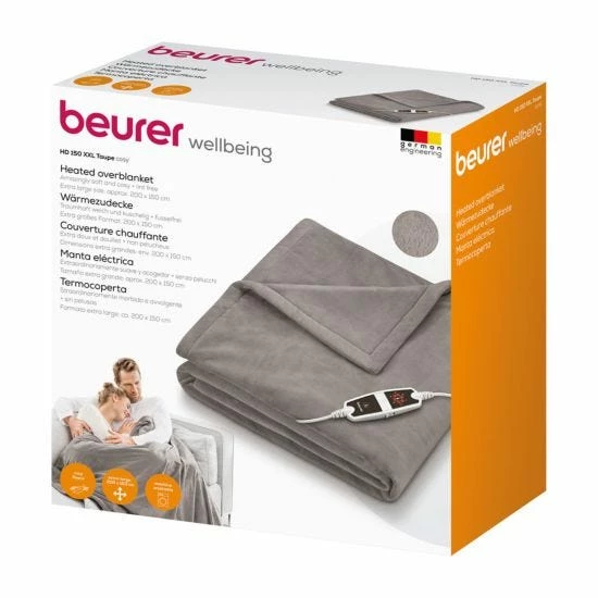 Beurer Taupe XXL Heated Throw 4 Beurer Taupe XXL Heated Throw - Image 2