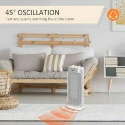 Indoor Oscillating Ceramic Space Heater -office furniture shop 1223090210 6