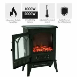 Freestanding Electric Fireplace Heater -office furniture shop 1223090219 4