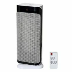 HOMCOM Oscillating Ceramic Space Heater With Remote Control