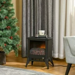 HOMCOM Electric Fireplace Stove With Flame Effect 17 HOMCOM Electric Fireplace Stove With Flame Effect -office furniture shop 1223090299 7