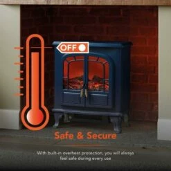 Warmlite Wingham 2KW Double Door Electric Fireplace Heater -office furniture shop 1223091016 4