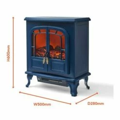 Warmlite Wingham 2KW Double Door Electric Fireplace Heater -office furniture shop 1223091016 5