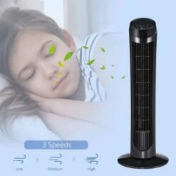 Homcom 30 Inch Oscillating Tower Fan -office furniture shop 1223100031 4