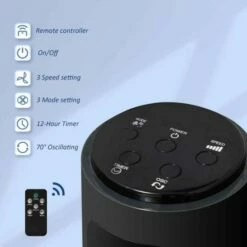 Homcom 38 Inch Oscillating Tower Fan 16 Homcom 38 Inch Oscillating Tower Fan -office furniture shop 1223100033 4