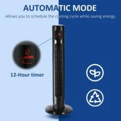 Homcom 38 Inch Oscillating Tower Fan 19 Homcom 38 Inch Oscillating Tower Fan -office furniture shop 1223100033 7