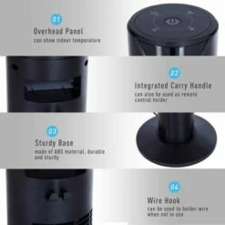 Homcom 96cm Oscillating Tower Fan 15 Homcom 96cm Oscillating Tower Fan -office furniture shop 1223100036 4