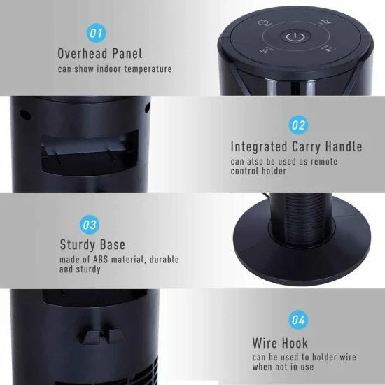 Homcom 96cm Oscillating Tower Fan 7 Homcom 96cm Oscillating Tower Fan - Image 5