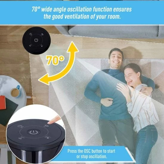 Homcom 96cm Oscillating Tower Fan 9 Homcom 96cm Oscillating Tower Fan - Image 7