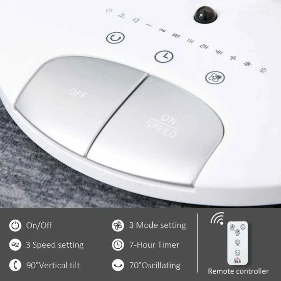 Homcom 70cm Oscillating Air Circulator Fan 5 Homcom 70cm Oscillating Air Circulator Fan - Image 3