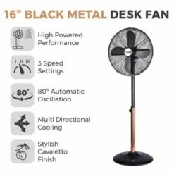 Cavaletto 16 Inch Pedestal Fan -office furniture shop 1223100075 2