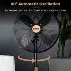 Cavaletto 16 Inch Pedestal Fan -office furniture shop 1223100075 5