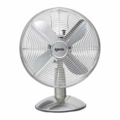 Igenix 12 Inch Chrome Desk Fan